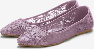 LASCANA Ballet Flats in Purple
