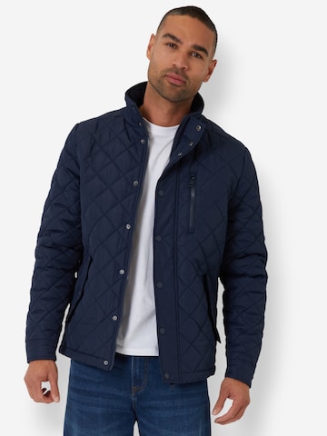 Threadbare Steppjacke 'Penk' in Blau: Vorderseite