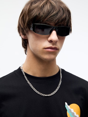 Pull&Bear Okulary przeciwsłoneczne w kolorze czarny