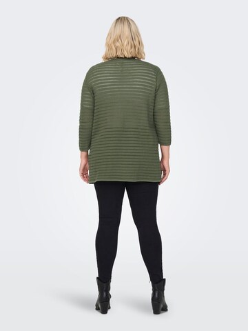 ONLY Carmakoma Knit Cardigan in Green