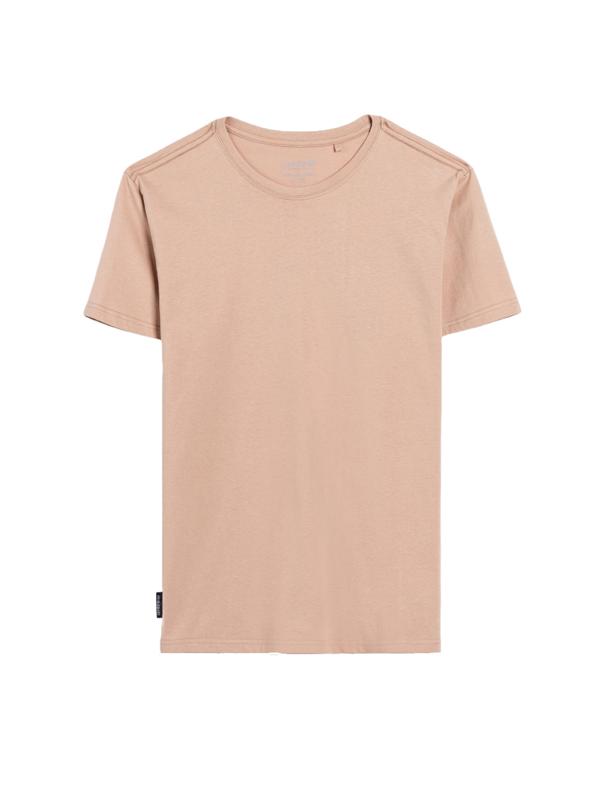 Ombre Shirt 'OM-TSBS-0146' in Beige: voorkant