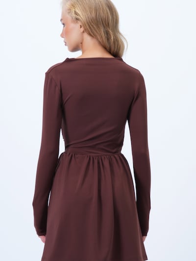 Trend Alaçatı Stili Šaty - tmavohnedá, Produkt