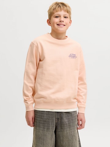Sweat Jack & Jones Junior en orange : devant