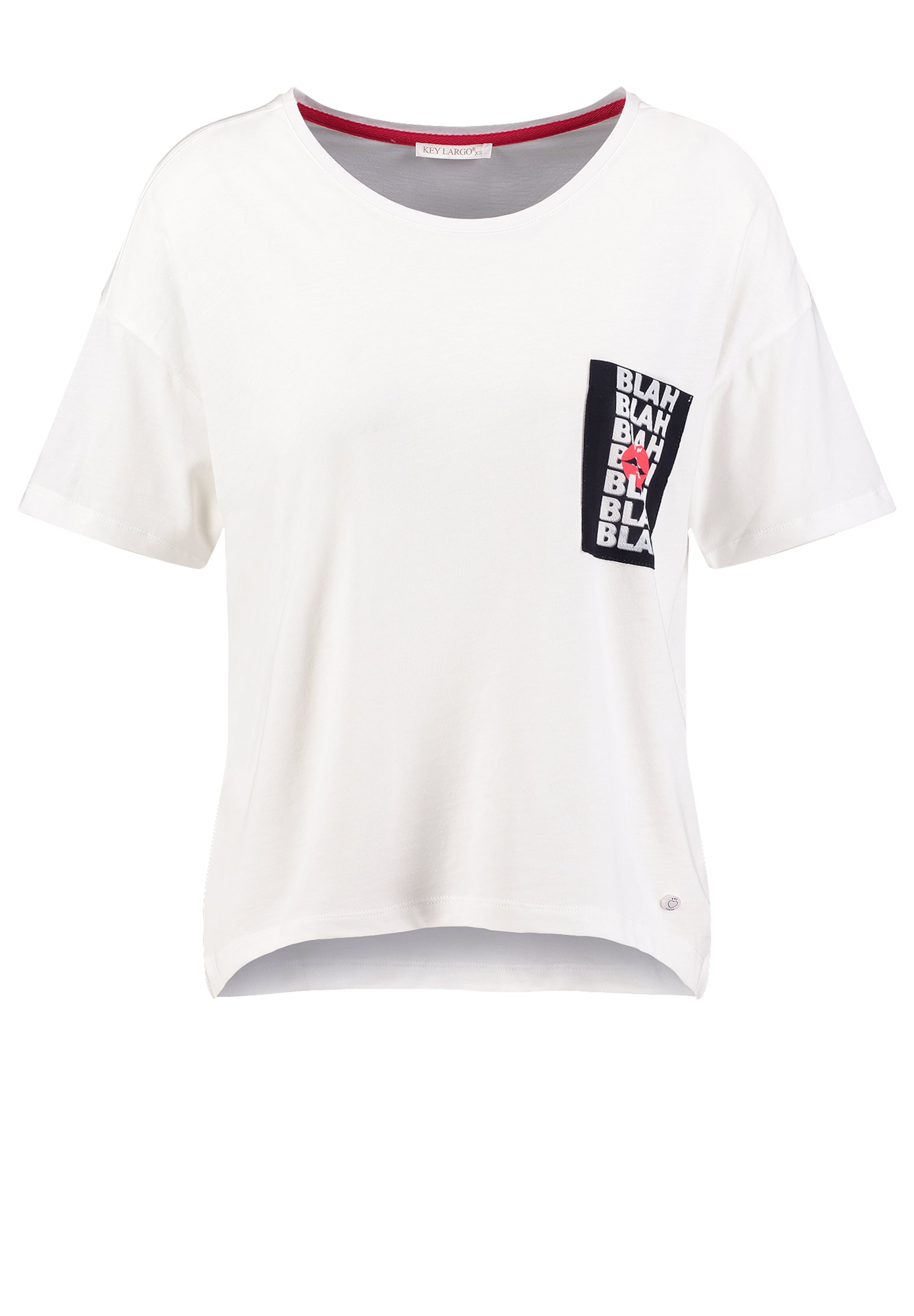 Key Largo Shirts 'Blah' i hvid: forside