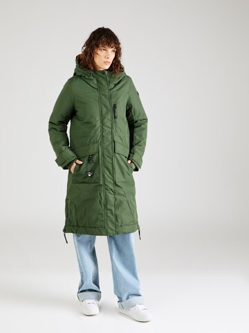 Manteau fonctionnel 'REFUTURA' Ragwear en vert : devant