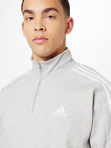 Hanorac sport 'Essentials Fleece 3-Stripes ' de la ADIDAS SPORTSWEAR pe gri