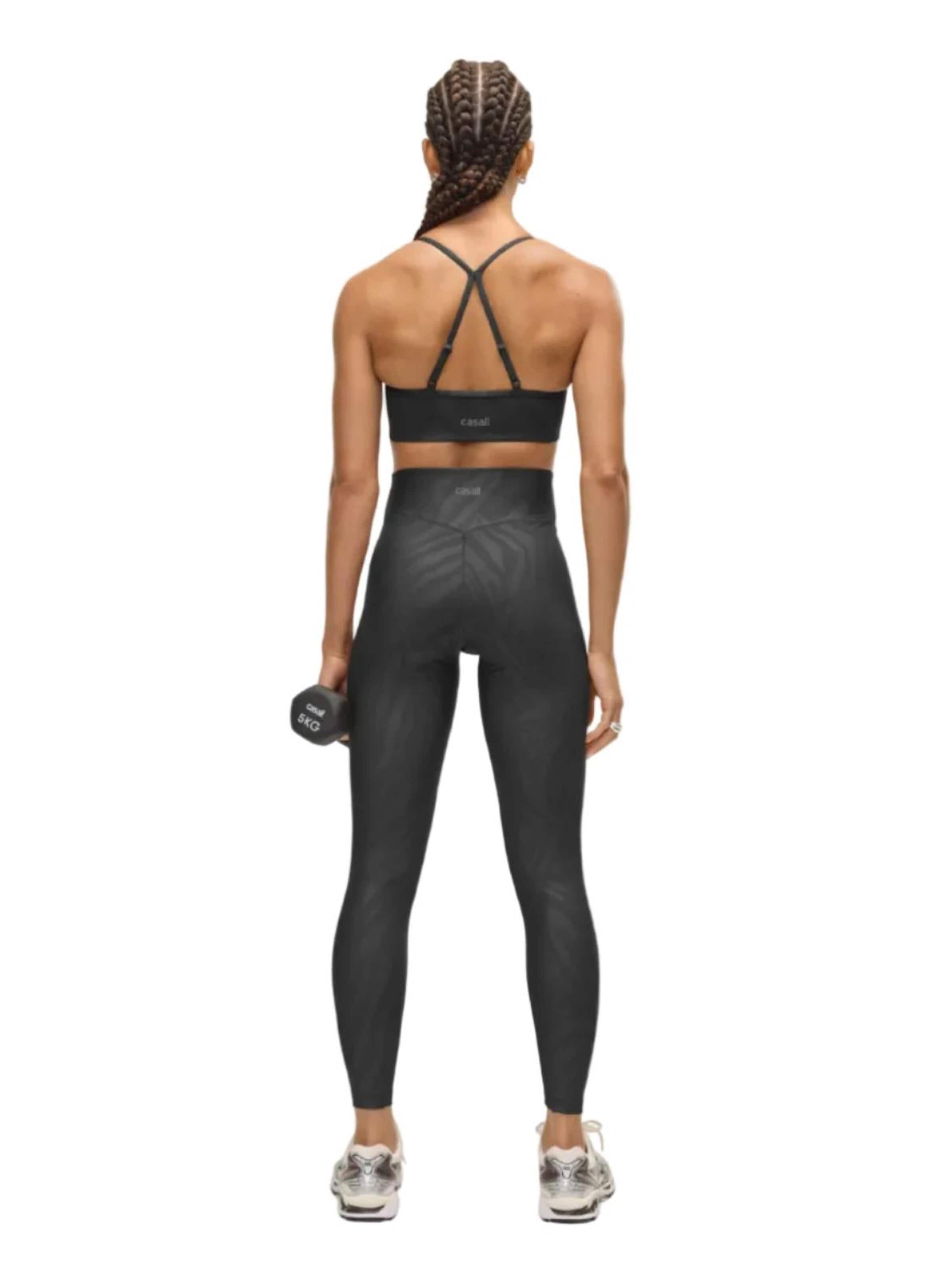 Casall Slimfit Sporthose 'Heat Printed High Waist Tights'‌‌‌‌‌‌‌‌‌‌ in Schwarz