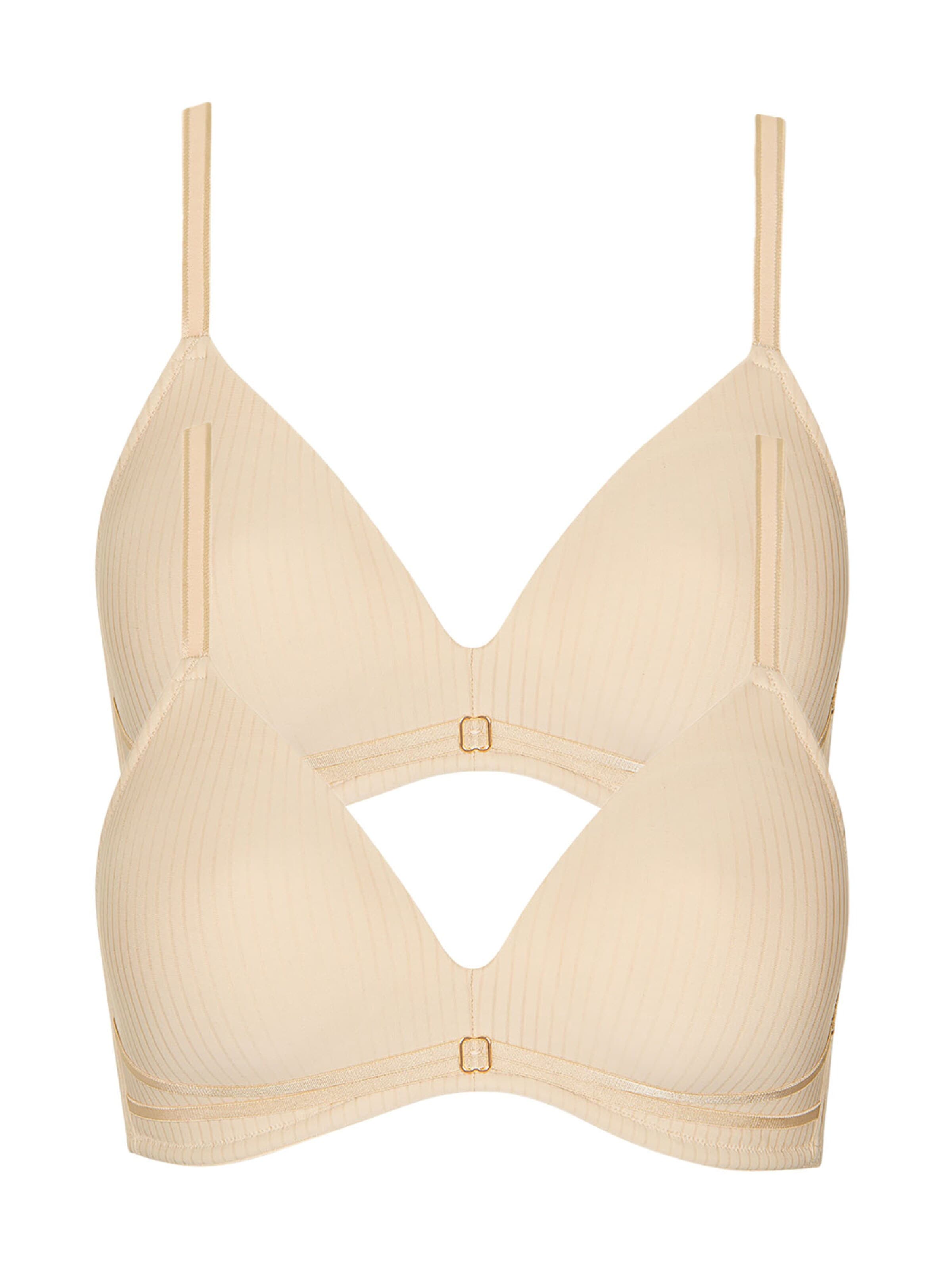 Lisca T-Shirt BH 'Laura'‌‌‌‌ in Beige: Vorderseite