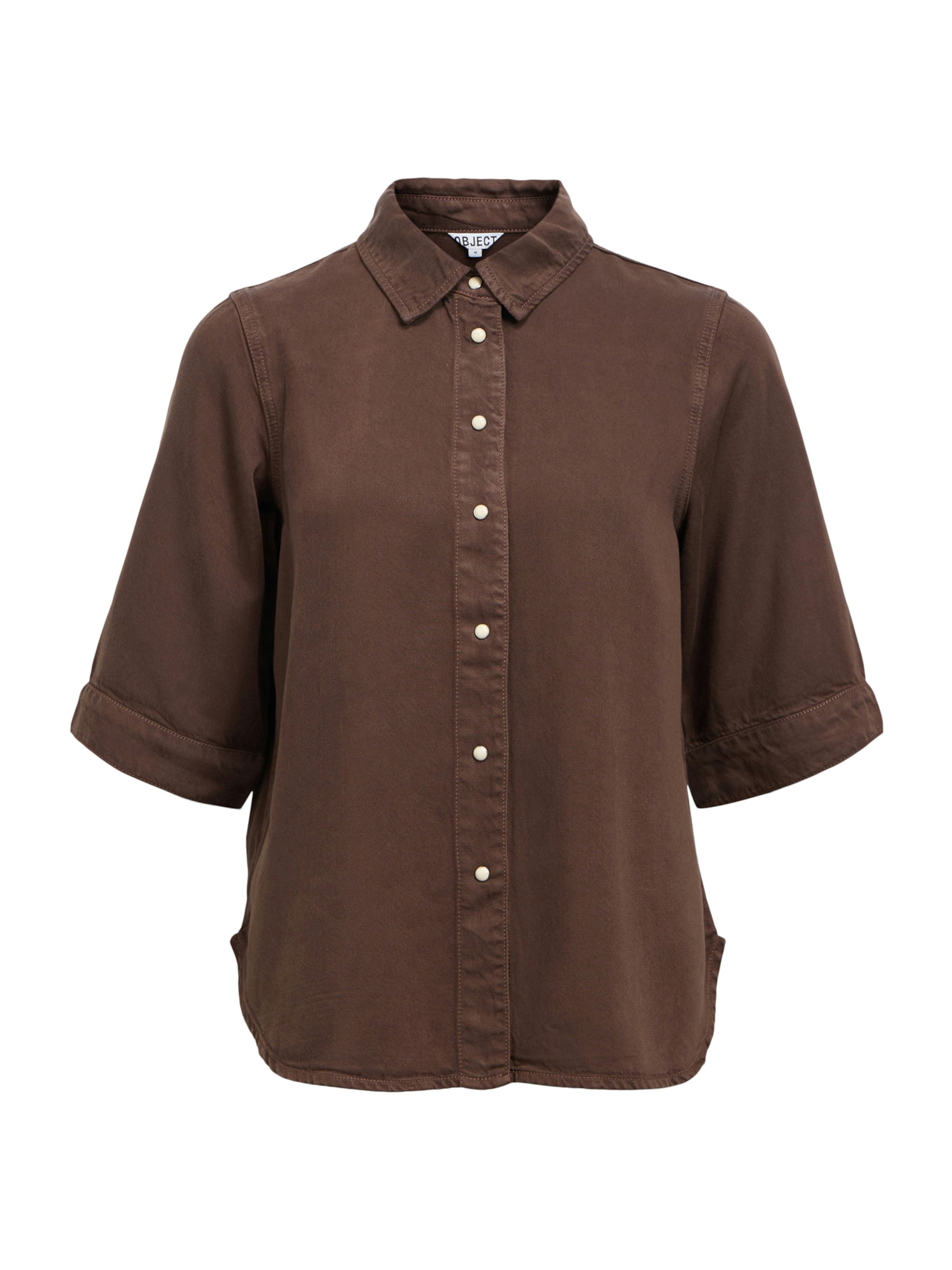 Chemisier 'OBJFRAME' OBJECT en marron : devant