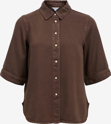Chemisier 'OBJFRAME' OBJECT en marron : devant