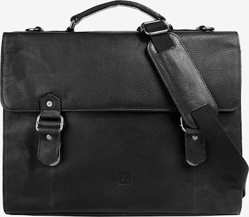 BODENSCHATZ Briefcase in Black: front