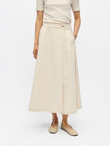 OBJECT - Falda 'OBJSina' en beige: frente