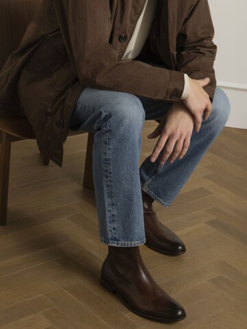 Bottes MANFIELD en marron : devant