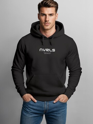 Neverless Sweatshirt 'NVRLS' in Black: front