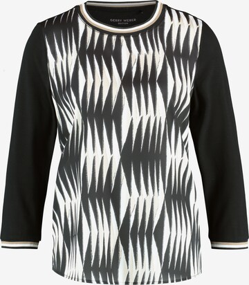 GERRY WEBER Shirt in Zwart: voorkant