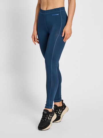 Hummel Skinny Sportbroek 'MT Mabley' in Blauw: voorkant