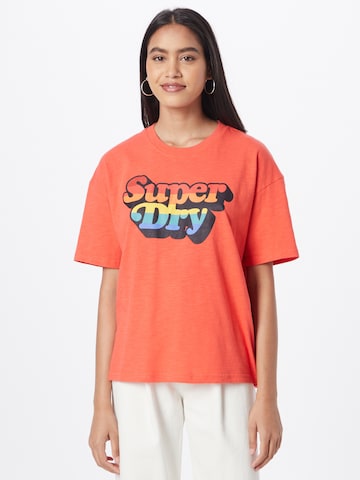 Superdry T-shirt 'Cali' i orange: framsida