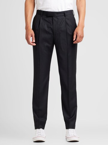 JOOP! Normální Kalhoty se sklady v pase 'Bennet' – černá: přední strana