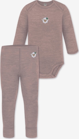 Barboteuse / body normani en rose : devant