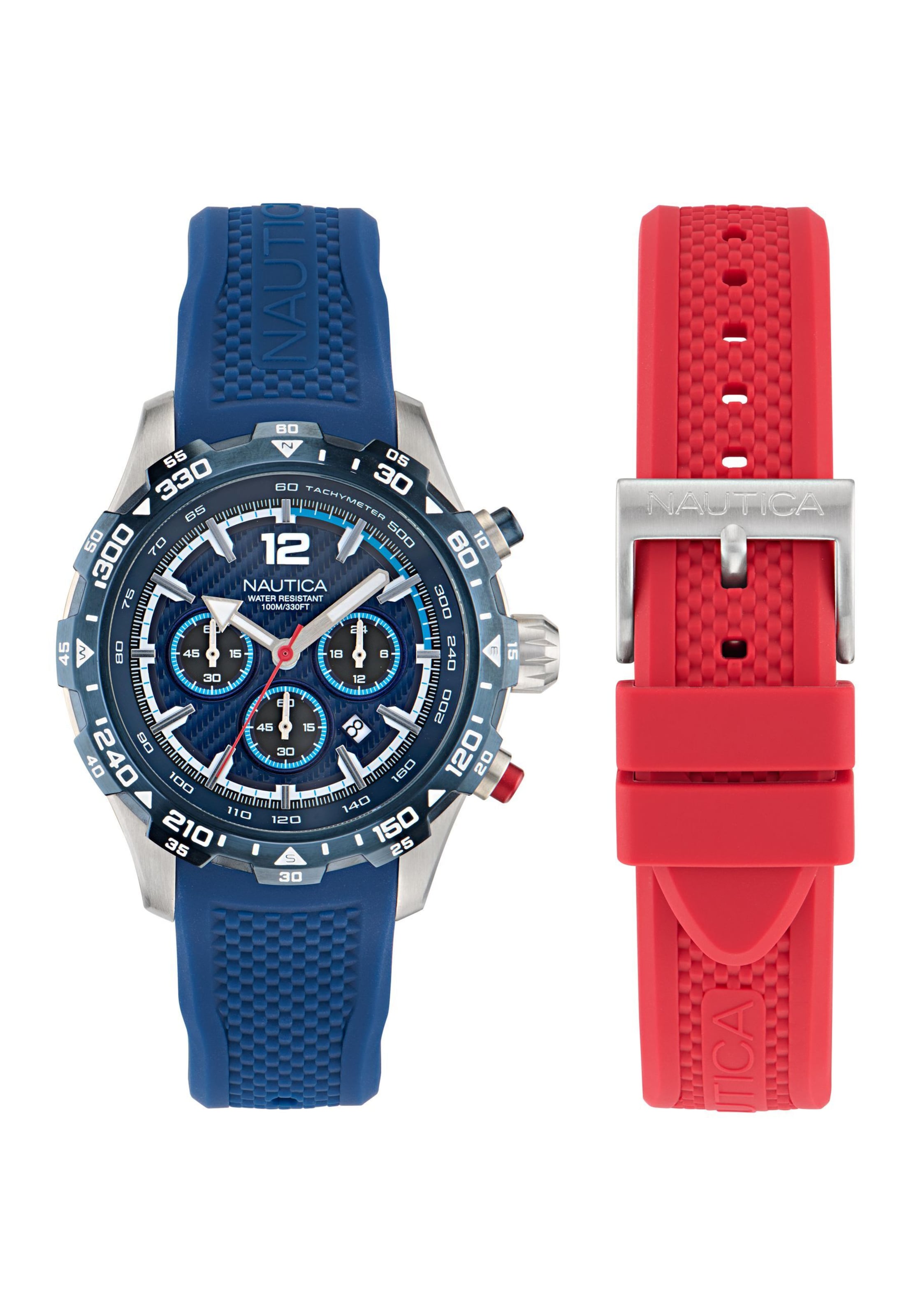 Montre à affichage analogique 'NST' NAUTICA en bleu : devant