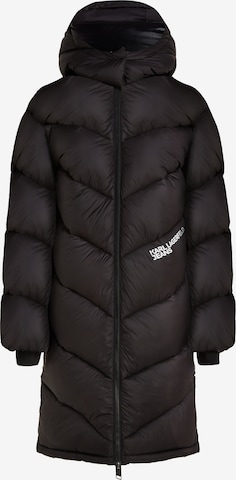 KARL LAGERFELD JEANS Winter coat in Black: front
