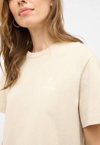 MUSTANG T-Shirt 'Floris' in Beige