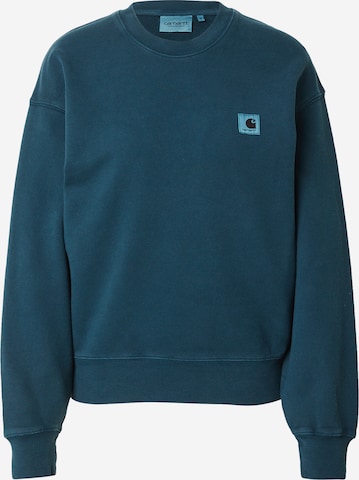 Bluză de molton 'Nelson' de la Carhartt WIP pe albastru: față