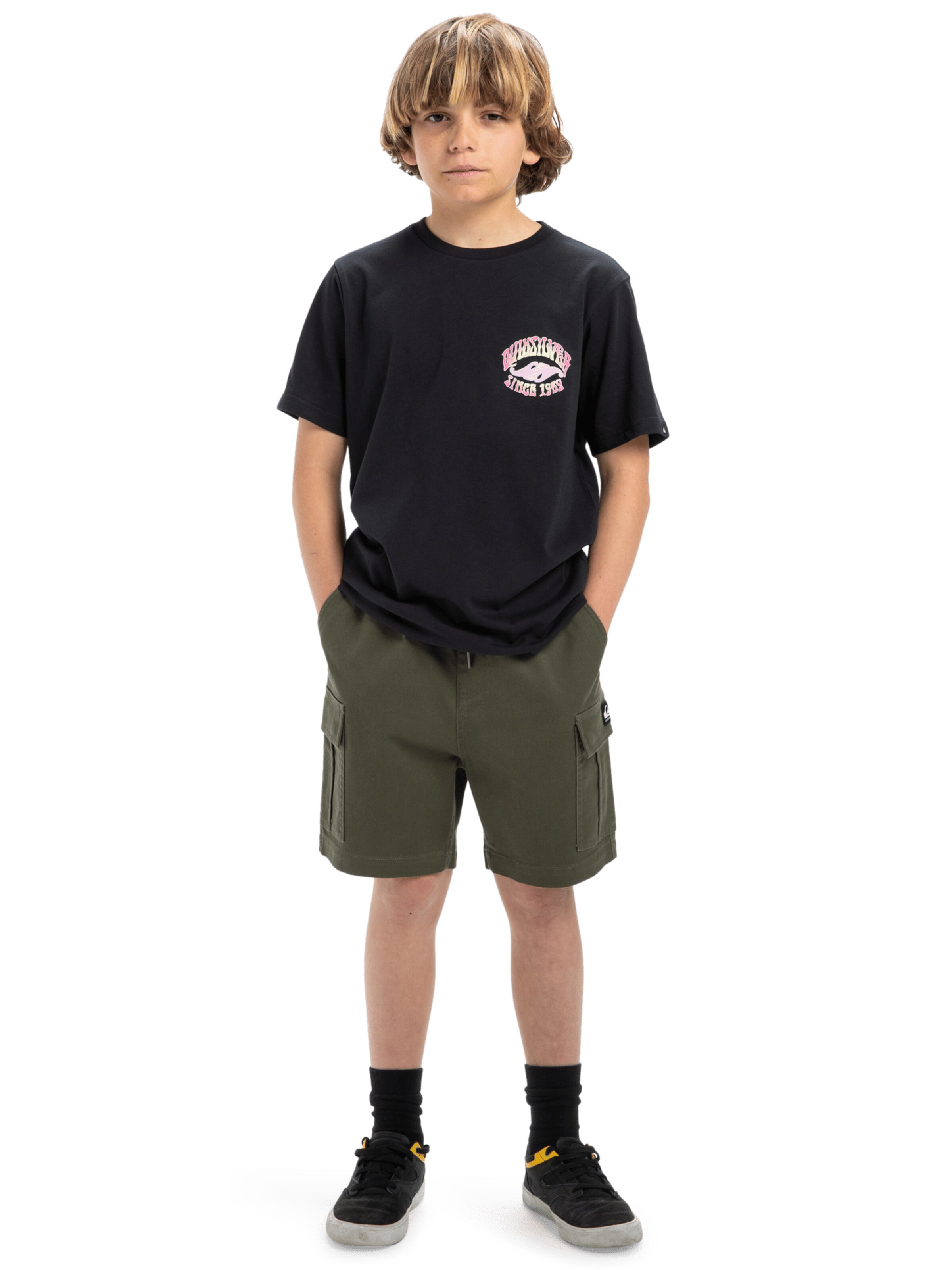 Regular Pantalon 'Taxer' QUIKSILVER en vert