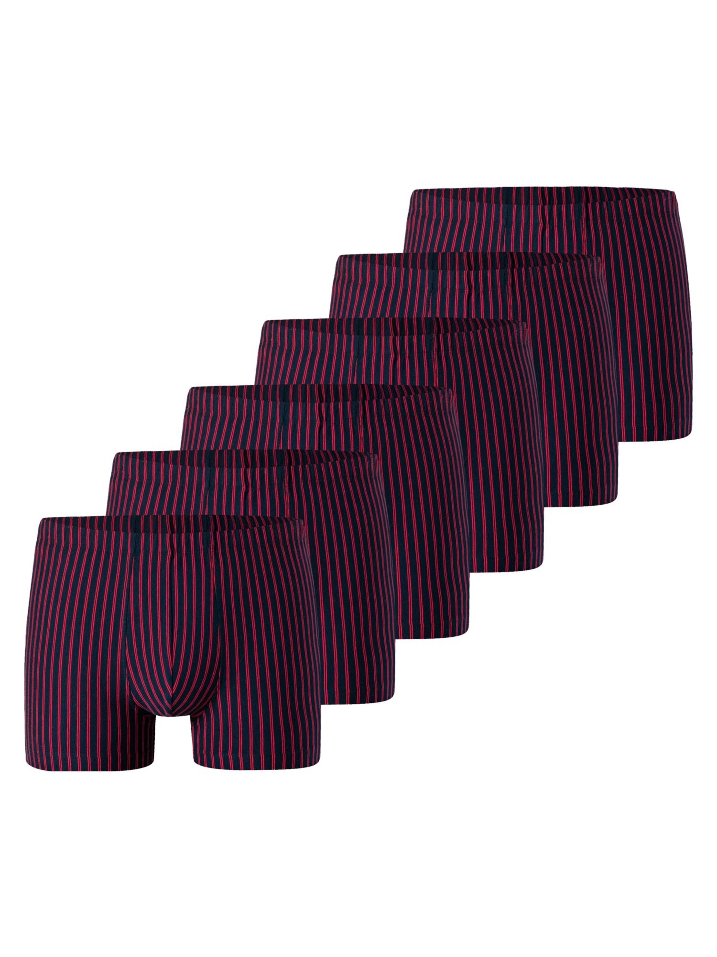 SCHIESSER Boxershorts '95/5 Essentials Organic Cotton' in de kleur Rood, Productweergave