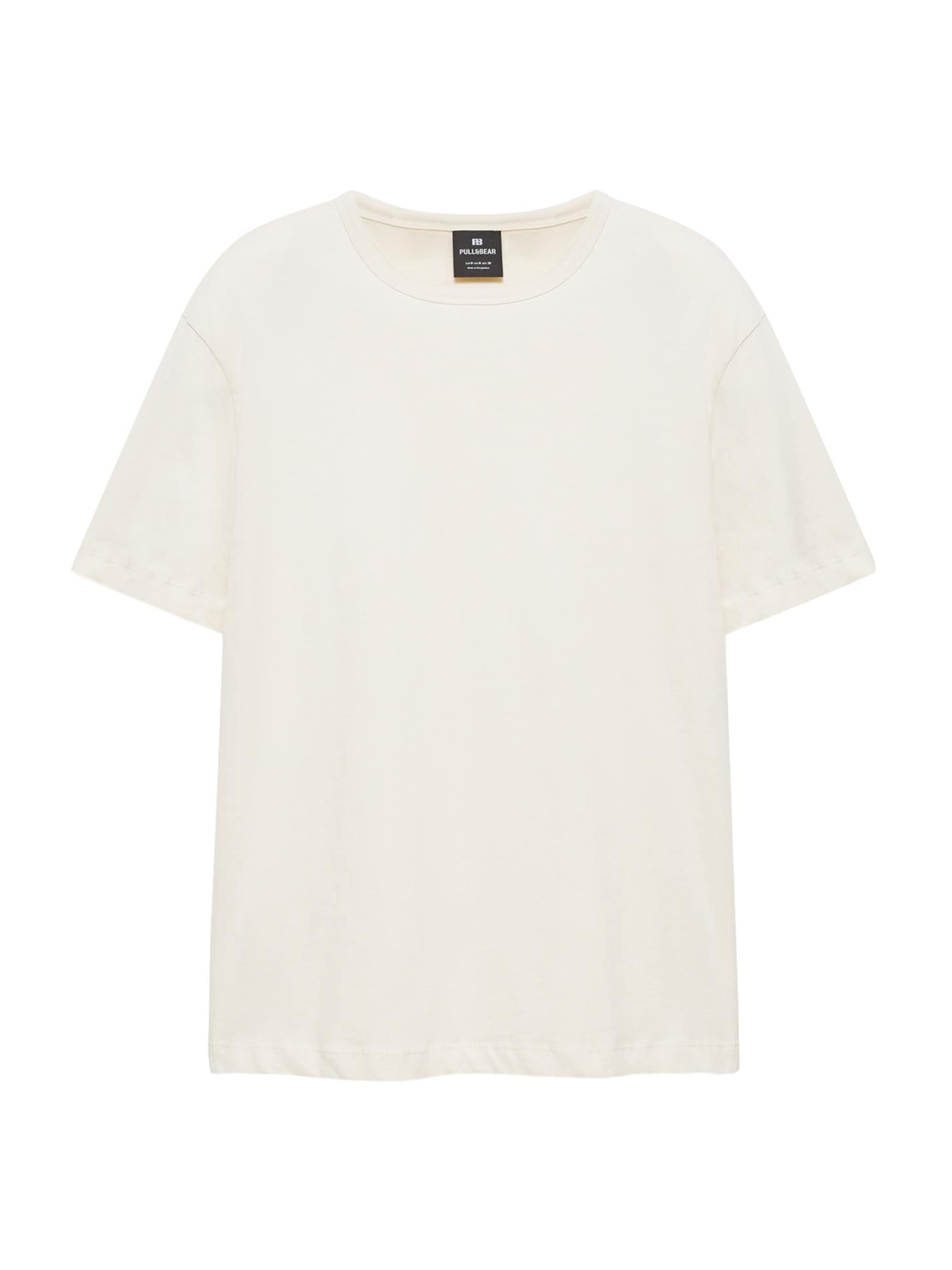 Pull&Bear Shirt in Beige: front