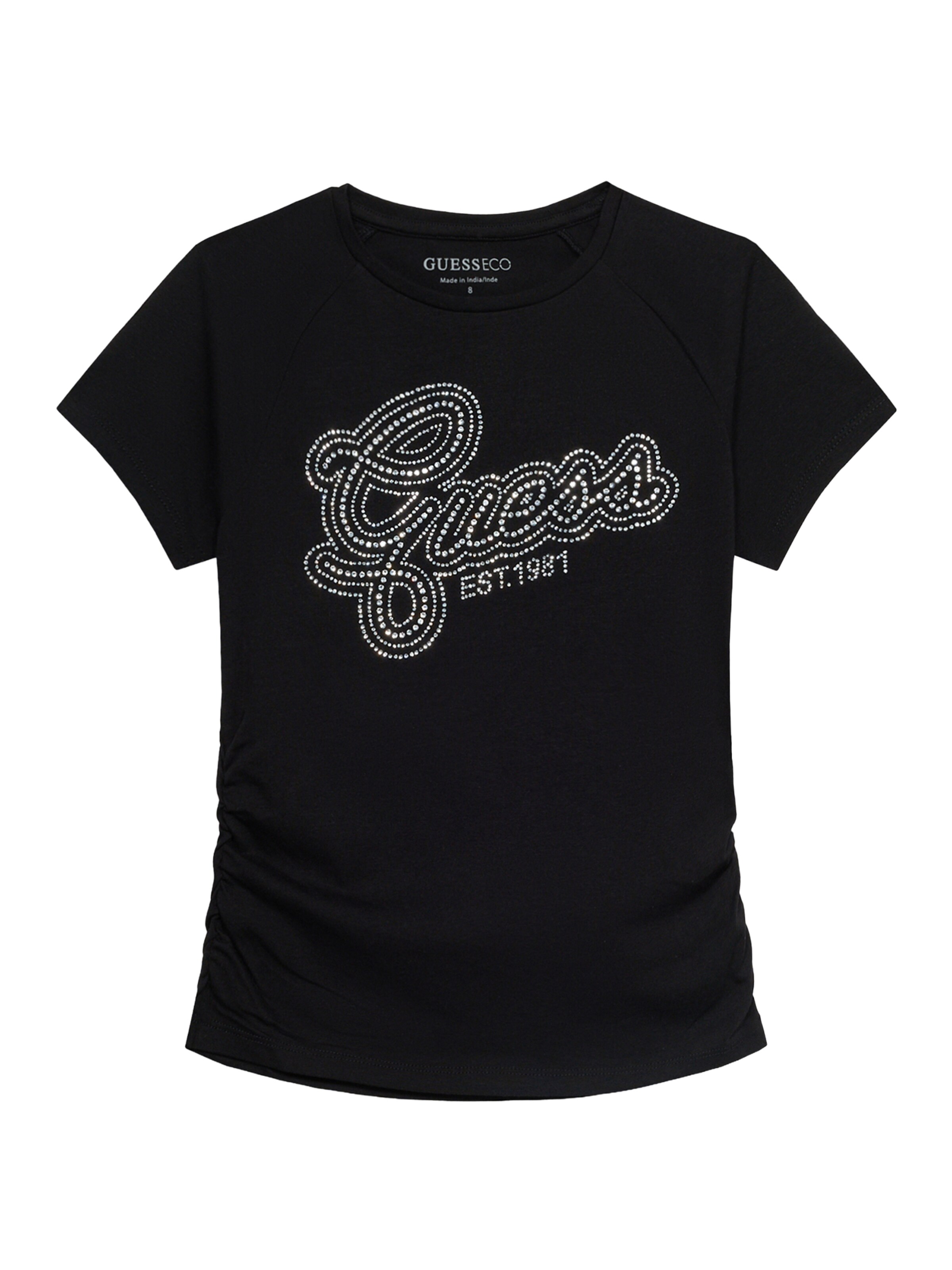 GUESS T-Shirt in Schwarz: Vorderseite