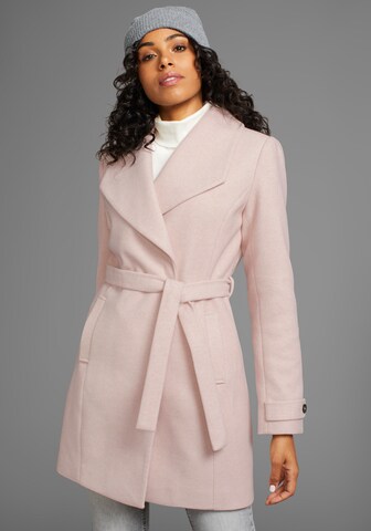 LAURA SCOTT Winter Coat in Pink: front