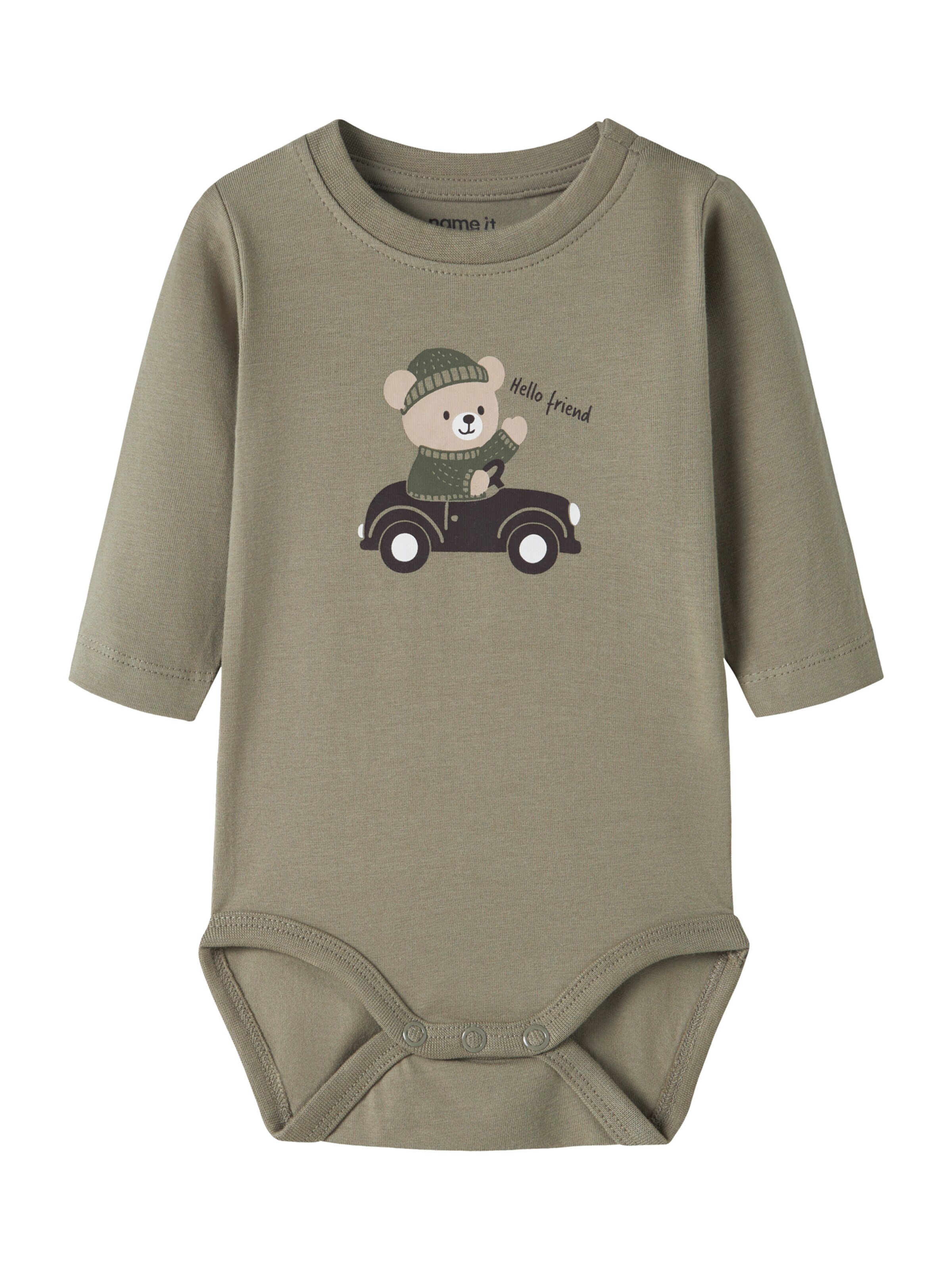 NAME IT - Pijama entero/body 'NBMOSMAR' en verde: frente