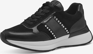 TAMARIS Sneakers laag in Zwart: voorkant