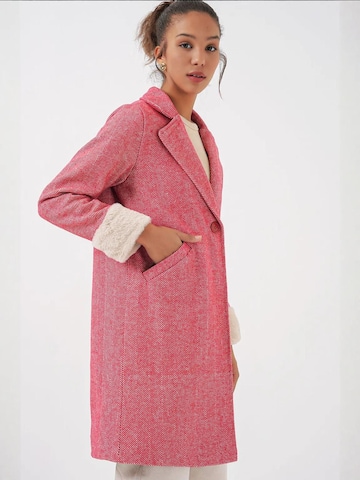 Bigdart - Sobretudo meia-estação em vermelho