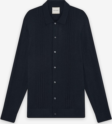 Lyle & Scott Sweatvest 'Cable Knit' in Grijs: voorkant