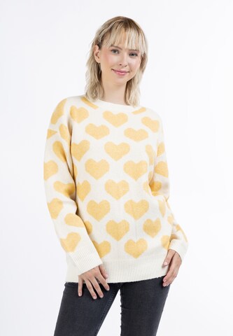 MYMO Sweater in White: front