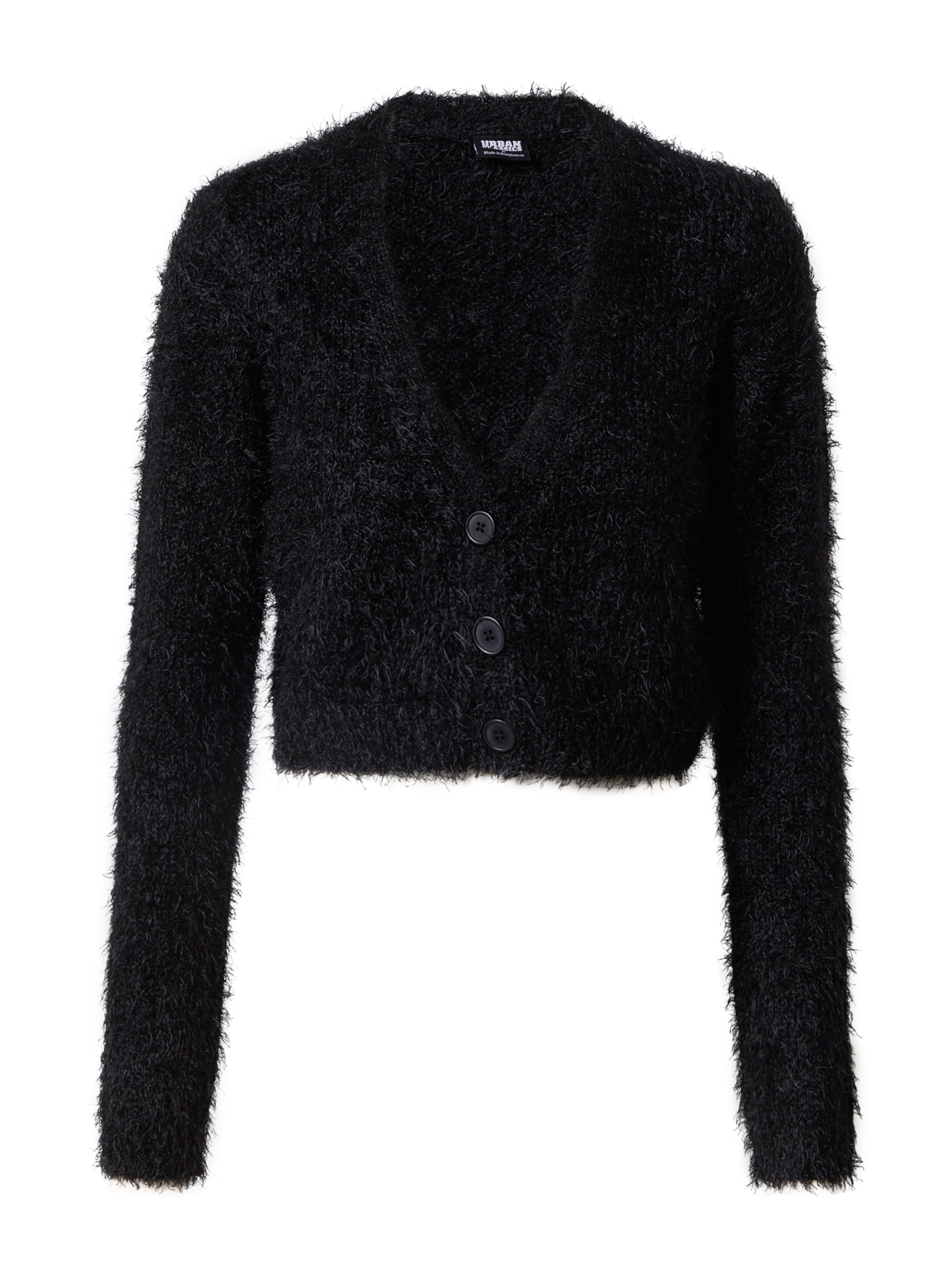 Urban Classics Вязаная кофта в Черный: спереди