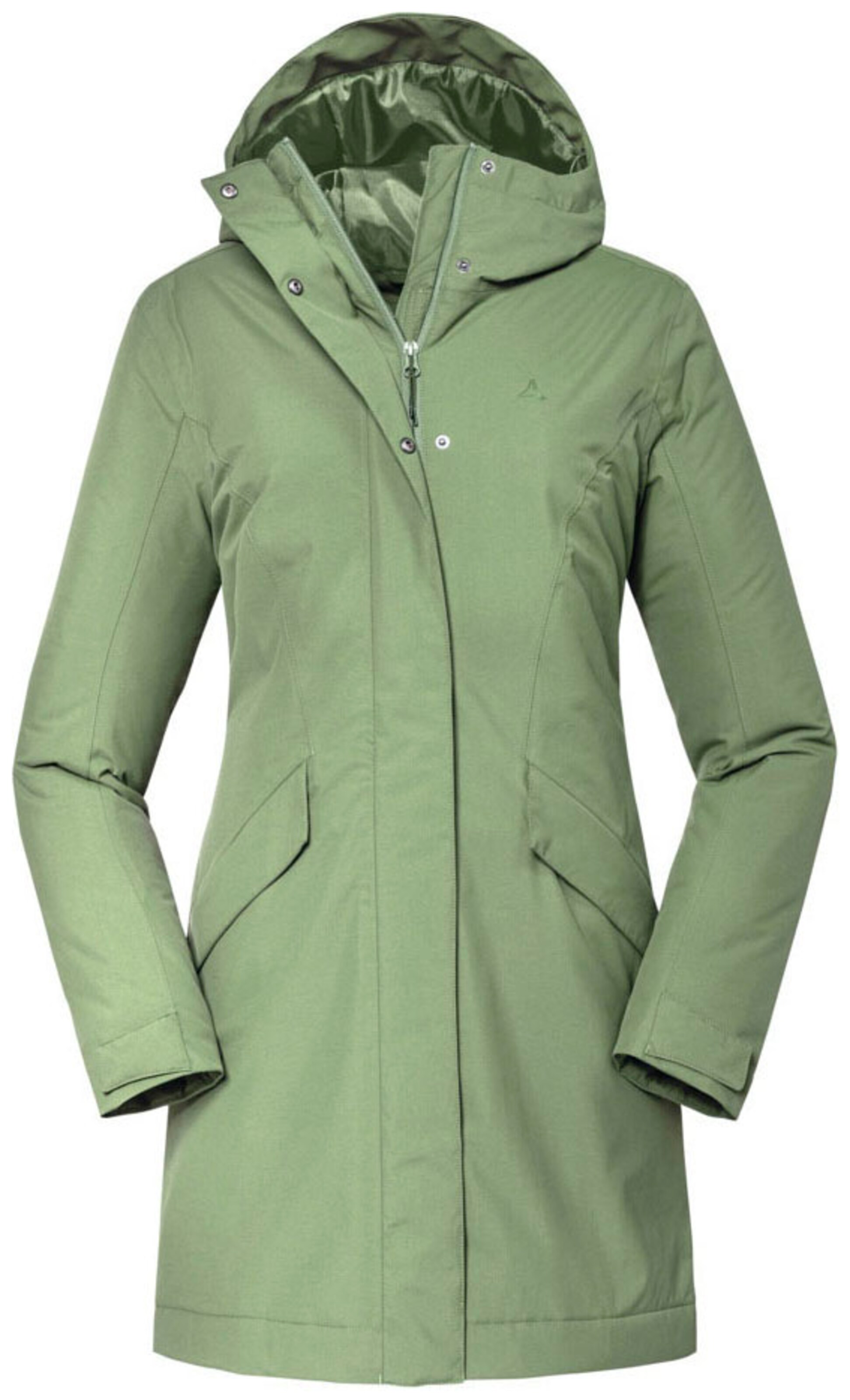 Schöffel Outdoorjas in Groen: voorkant