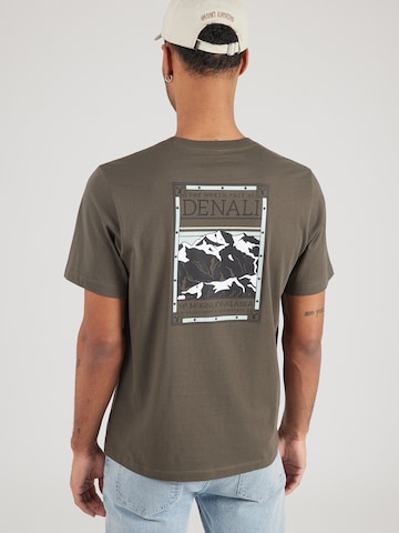 Tricou de la THE NORTH FACE pe verde: față