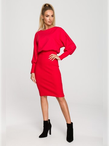 made of emotion Jurk 'M690' in Rood: voorkant