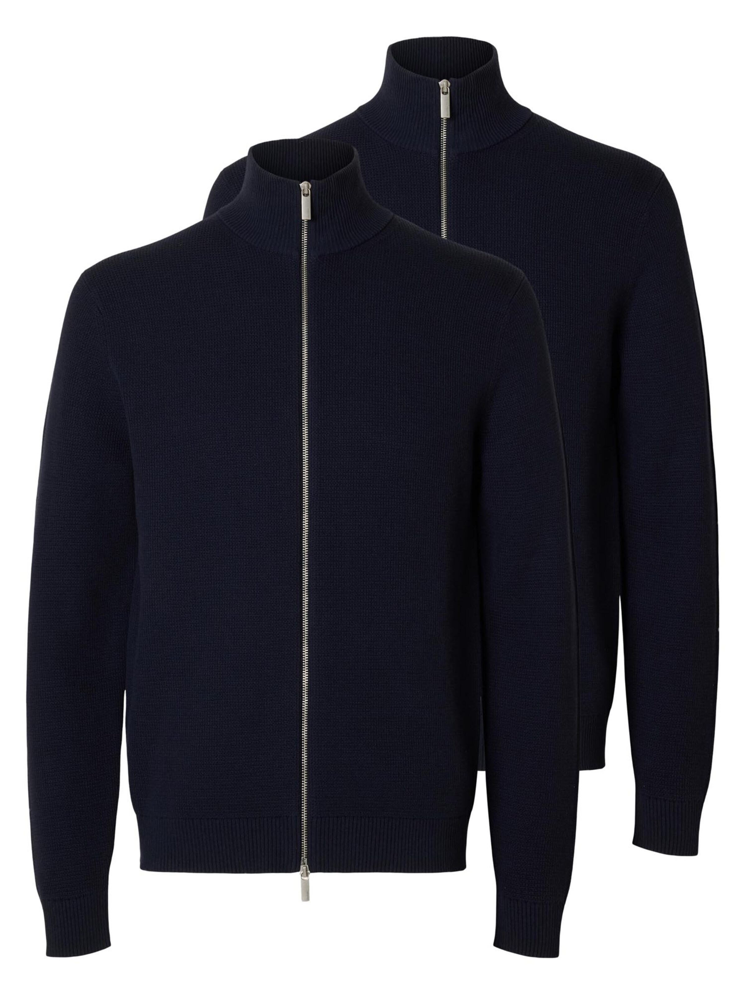 SELECTED Knit cardigan 'Dane' in Blue: front