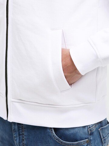 CAMP DAVID Zip-Up Hoodie in White