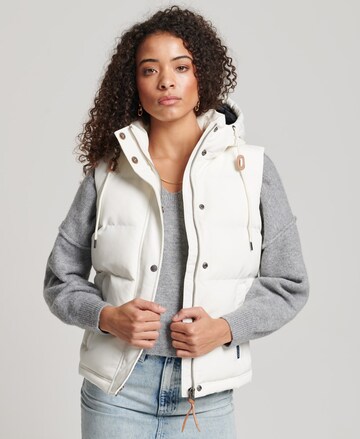 Gilet Superdry en blanc : devant