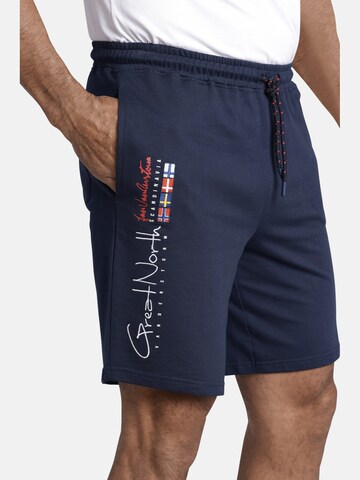 Jan Vanderstorm Loosefit Sporthose 'Harthaknut' in Blau