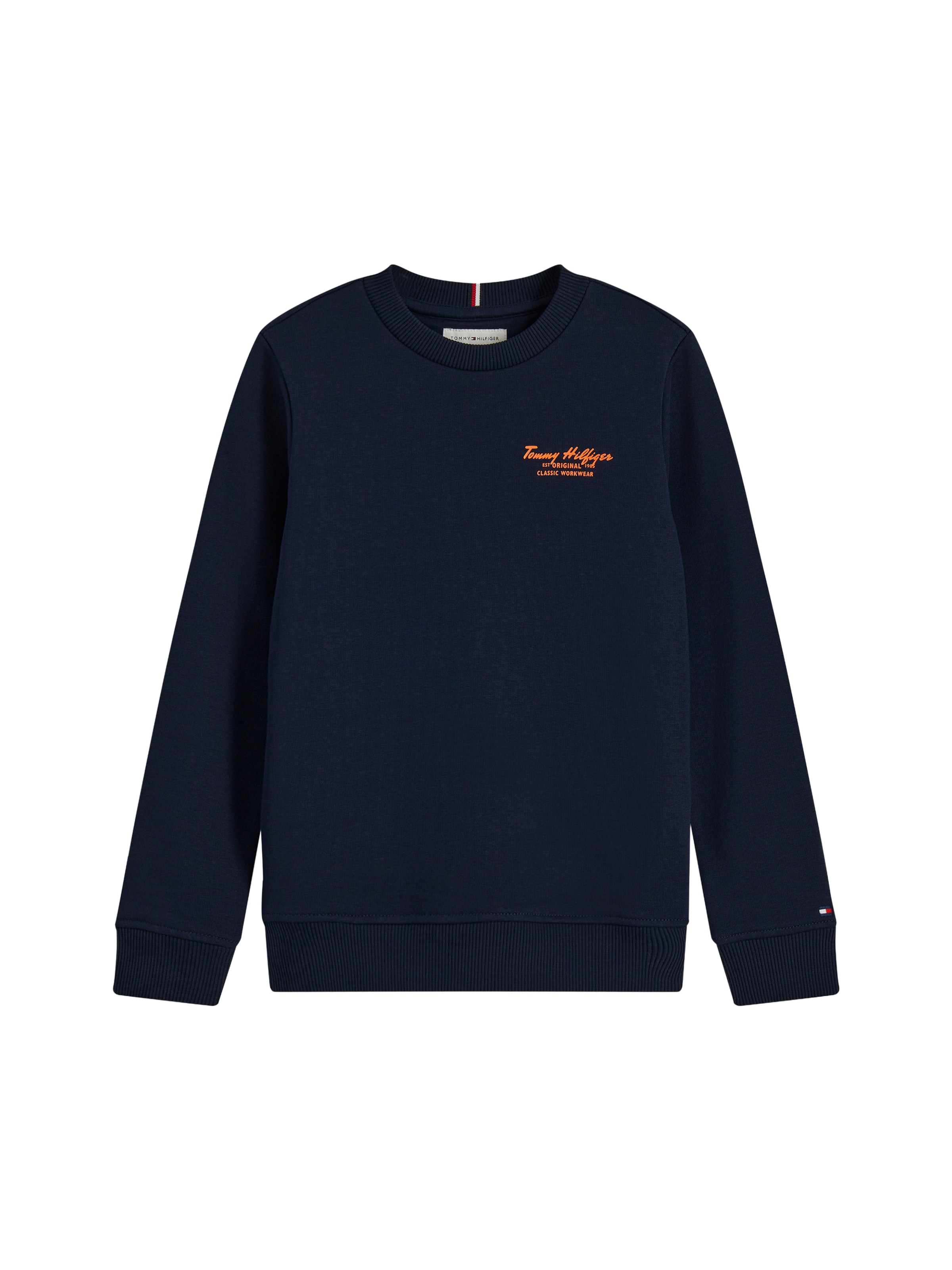 TOMMY HILFIGER Sweatshirt 'ESSENTIAL' in Blauw: voorkant