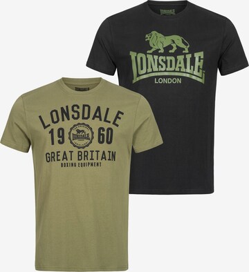 LONSDALE Shirt 'Bangor' in Green: front