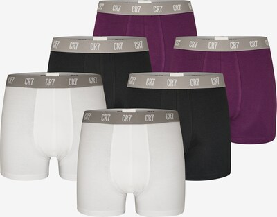 CR7 - Cristiano Ronaldo Retro Boxer ' Basic ' in lila / schwarz / weiß, Produktansicht
