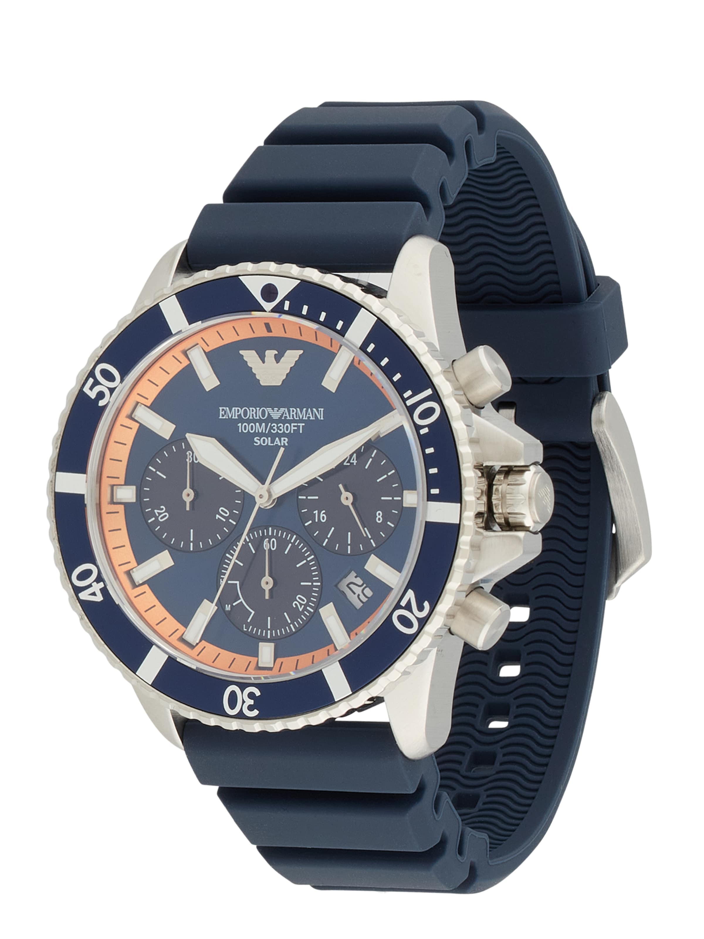 Emporio Armani Analog klocka i blå: framsida