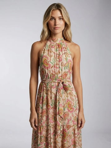 Miss June Dress 'Robe Longue Marcella' in Pink: front